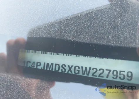 2016 Jeep Cherokee Limited z USA, uszkodzony, nr VIN 1C4PJMDSXGW227959